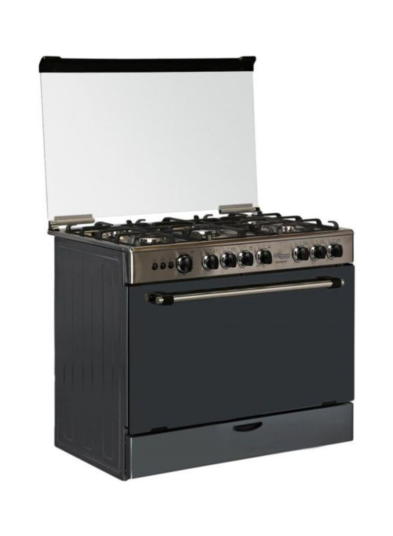 5-Burner Gas Cooker And Oven 90Cm SGC 901 FS SS Silver